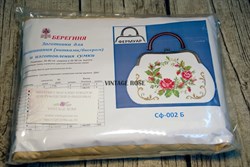 Набор для изготовления сумки Розы на белом - фото 11496