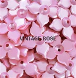 Пайетки Розовый цветок 18*25мм, Nandita #5143, Индия - фото 12964
