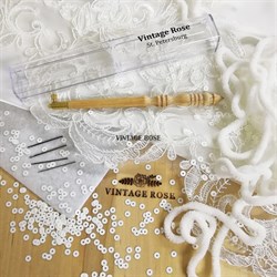 Люневильский крючок без игл Vintage Rose Шахматы 7200 - фото 14876