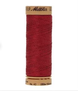 Нитка для Люневильской вышивки вощеная METTLER EXTRA STARK Красная 150 метров - фото 16139