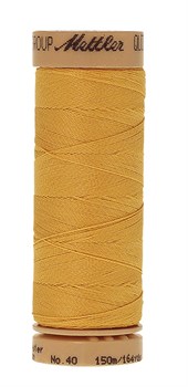 Нитка для Люневильской вышивки вощеная METTLER EXTRA STARK Жёлтая 150 метров - фото 16193