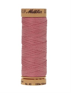 Нитка для Люневильской вышивки вощеная METTLER EXTRA STARK Пыльная Роза 150 метров - фото 16683