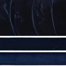 Лента бархатная, цвет № 54- тём.синий.Ширина 25-38 мм  (1метр) - фото 17721