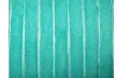 Лента бархатная, цвет № 77-тиффани.Ширина 10 мм  (1метр) - фото 17743
