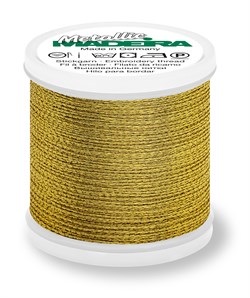 Нитки Madeira Metallic №12, 40м,  Gold Gold38 - фото 18824