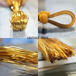Бить золотая для вышивки Mukaish-gold - фото 7807