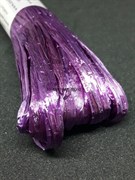 Рафия для вышивки, Фиолетовая с блеском, 10 мм ширина. Индия