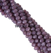 Граненые бусины, искристый фиолетовый, 3*4 мм, Чехия