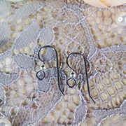 Швензы-крючки "Ольга", покрытие родий Olga