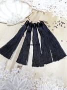 Вискозные кисточки для сережек 12 см, черные (Черный) 12смКВ-290/1