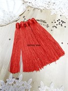 Вискозные кисточки для сережек 12 см, красные (Красный) 12смКВ-290/6