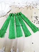 Вискозные кисточки для сережек 12 см, зеленые 12смКВ-290/7