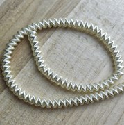 Канительный шнур, 4 мм, белое золото CanL6141