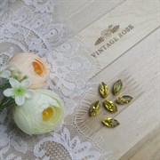 Стразы в цапах, 7*15 мм, Лимонный, 3 шт/уп СЦЛ-19