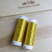 Нитки Mettler METALLIC, Темное золото, 100 м METTLER0490