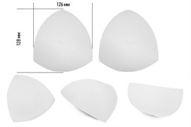 Чашечки корсетные с равномерным наполнением, 2 штуки - треугольники - фото 18436