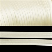 Косая бейка атласная -15мм - Молочный - 10 метров - фото 18505