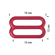 Регуляторы металл, 15 мм, 10 шт - темно красный (101) - фото 18599
