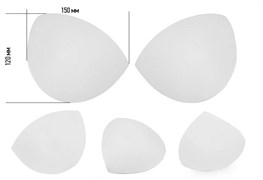 Чашечки корсетные с равномерным наполнением, 2 штуки - Белый - фото 18617