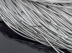 Канитель мягкая, 1 мм, серебро Can780