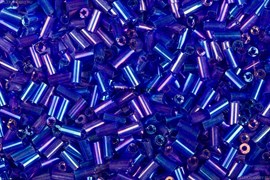 стеклярус АСТРА 5мм непрозрачный/цветной синий (168), 20г SA168