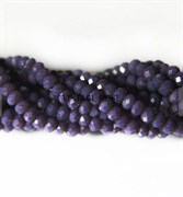 Граненые бусины, искристый фиолетовый, 3 мм, Чехия