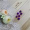 Риволи в цапах, 10мм, Фиолет, АВ, 2 шт/уп - фото 16764